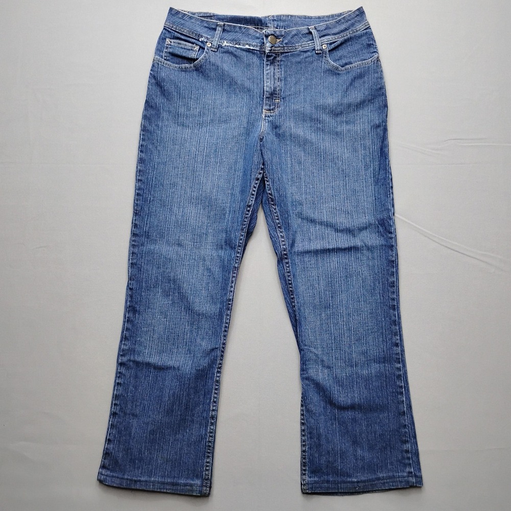 Riders by Lee Womens Straight Leg Jeans Blue Medium Wash Size 16M